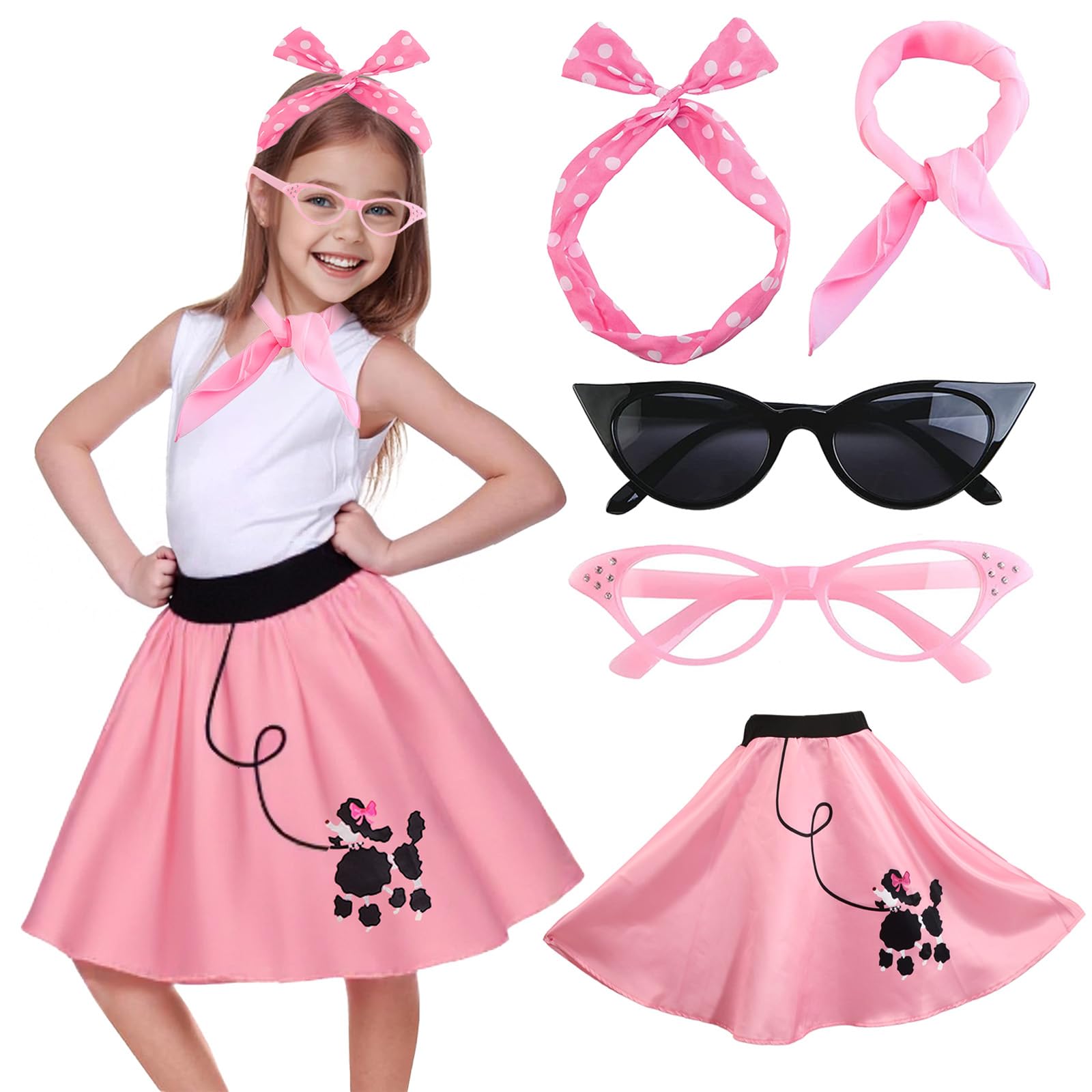 Girls Poodle Skirts 50s Sock H - đánh giá và giá Women'S Accessories In The 1950S