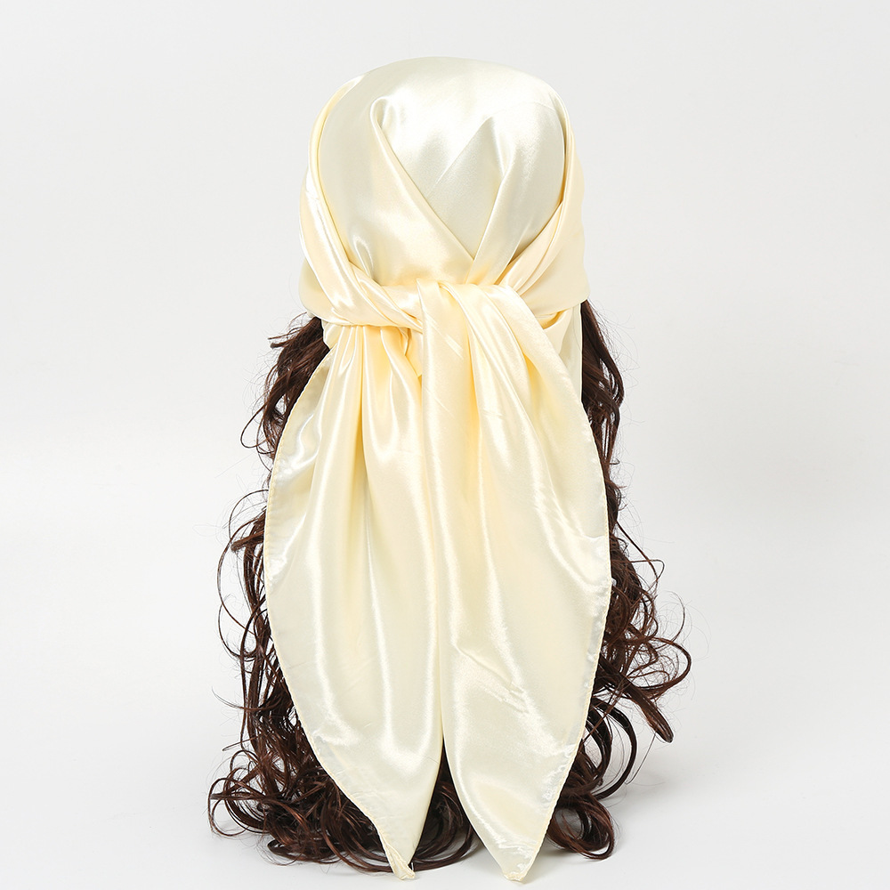 90cm Solid Colors Neckerchief  - đánh giá và giá Silk Scarf Square